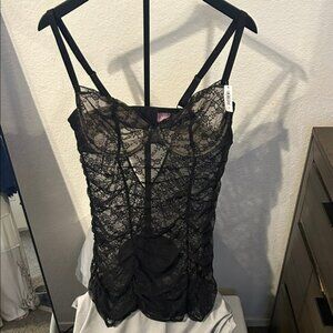NWT Adore Me Black Lace slip. Size 1x.